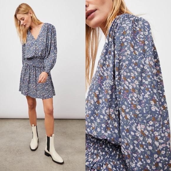 RAILS • Zana Dress in Blue Floral Ditsy - Picture 15 of 15